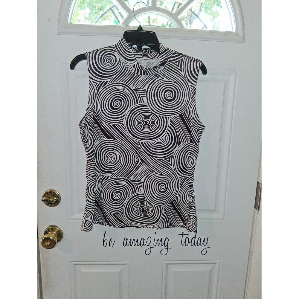 Giorgio Fiorlini Collection Tank Top Large Black & White